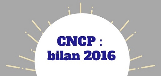 Bilan 2016 de la CNCP