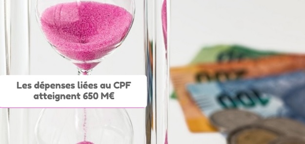 Les dépenses liées au CPF atteignent 650 M€ en 2018