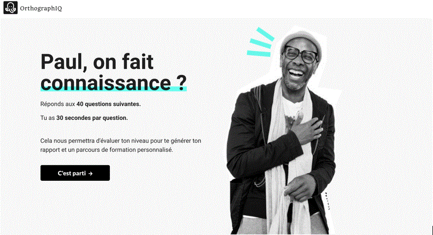 Screen du site OrthographiQ