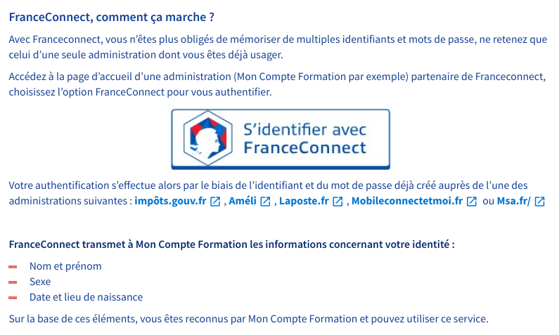 Problème pour vous connecter avec FranceConnect ? Une nouvelle page vous vient en aide