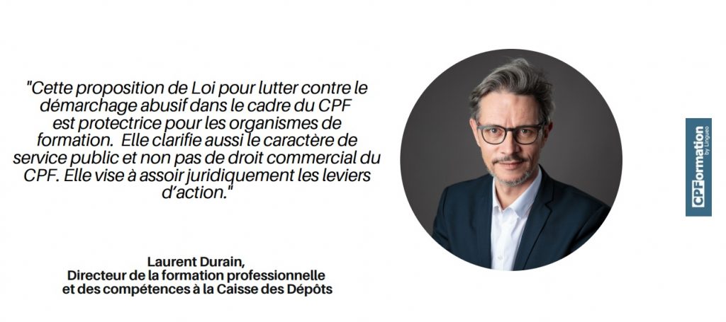 Laurent Durain : entretien sur les amendements luttant contre la fraude au CPF