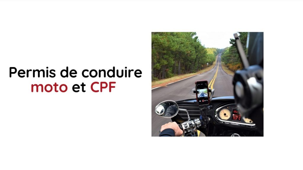 permis de conduire moto et CPF