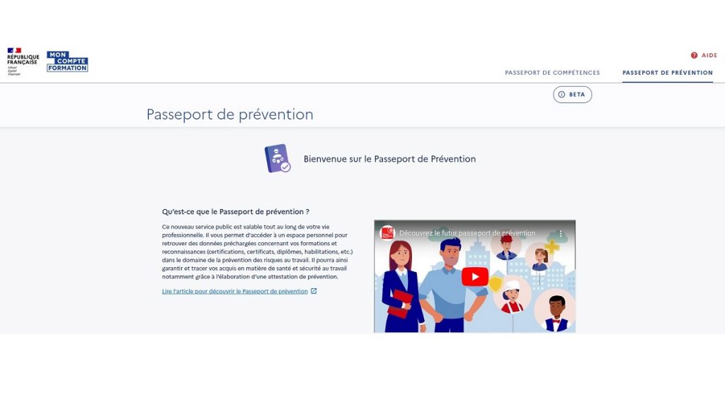 Passeport de prévention 2023