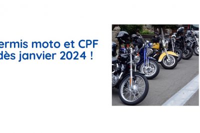 En 2024, passez votre permis moto avec le CPF !