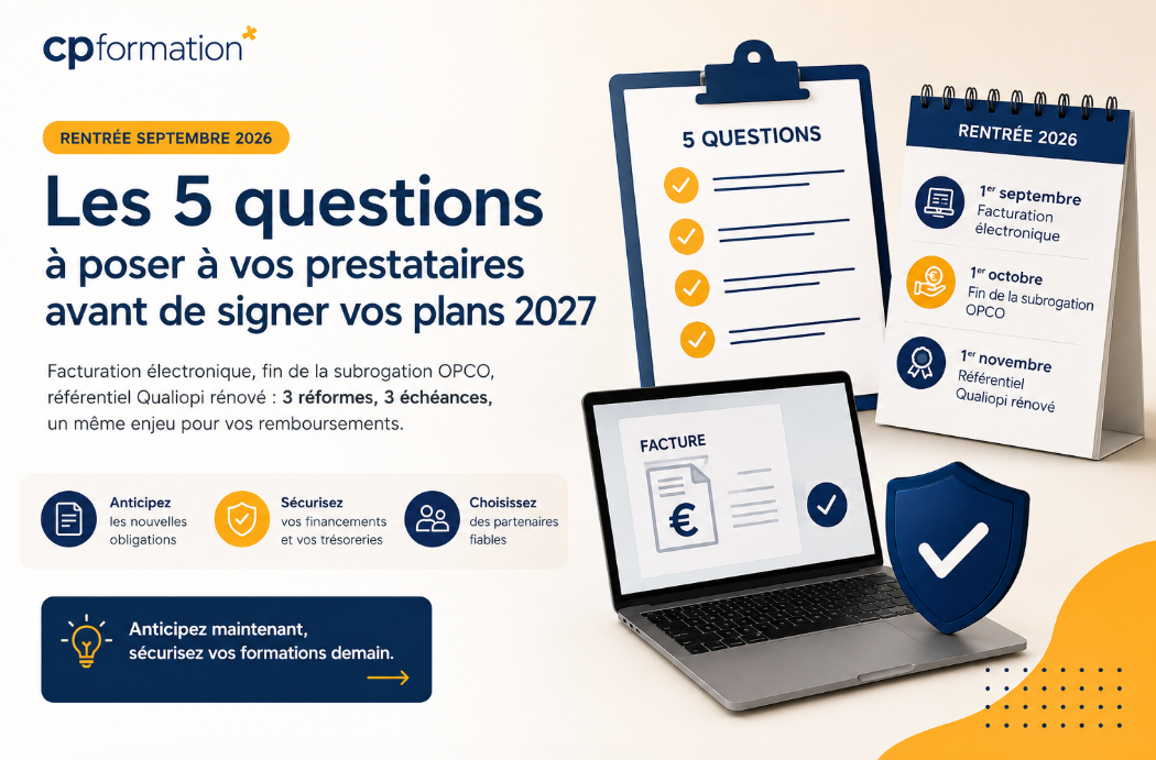 Rentrée 2026 : les 5 questions à poser à vos prestataires avant de signer vos plans 2027