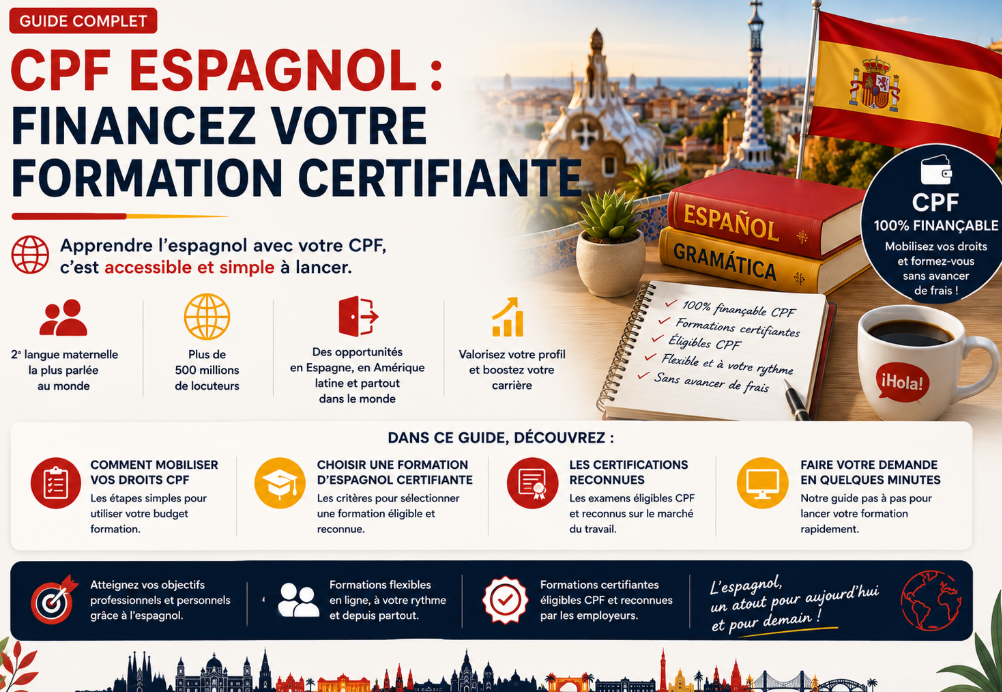Financer une formation d'espagnol avec le CPF