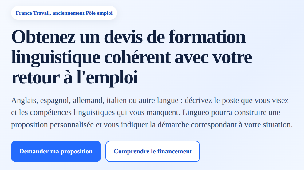 Demander un devis de formation avec France Travail