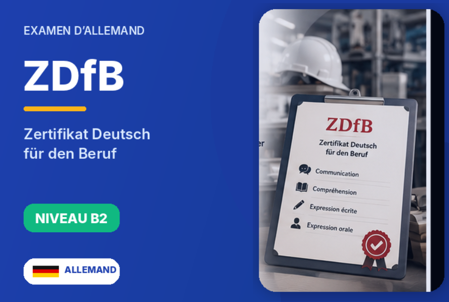 Examen ZDfB, Zertifikat Deutsch für den Beruf, niveau B2