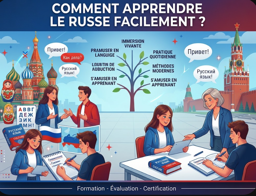 Comment apprendre le russe facilement en 2026 ?